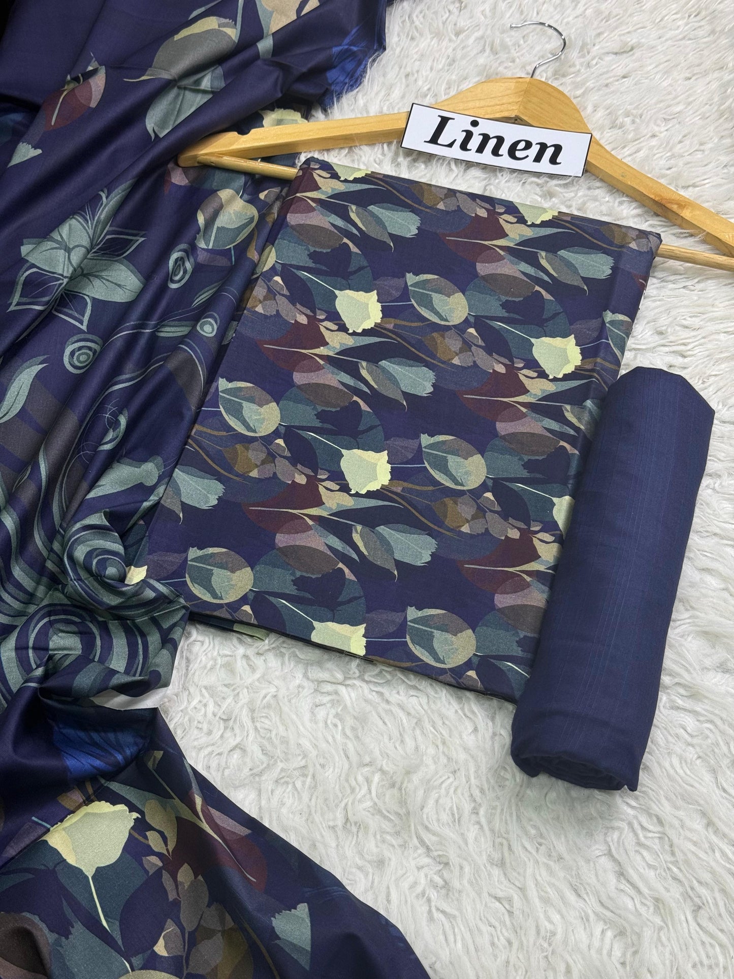 ALKARAM LINEN Digital Print 3pc 2025 - D#10