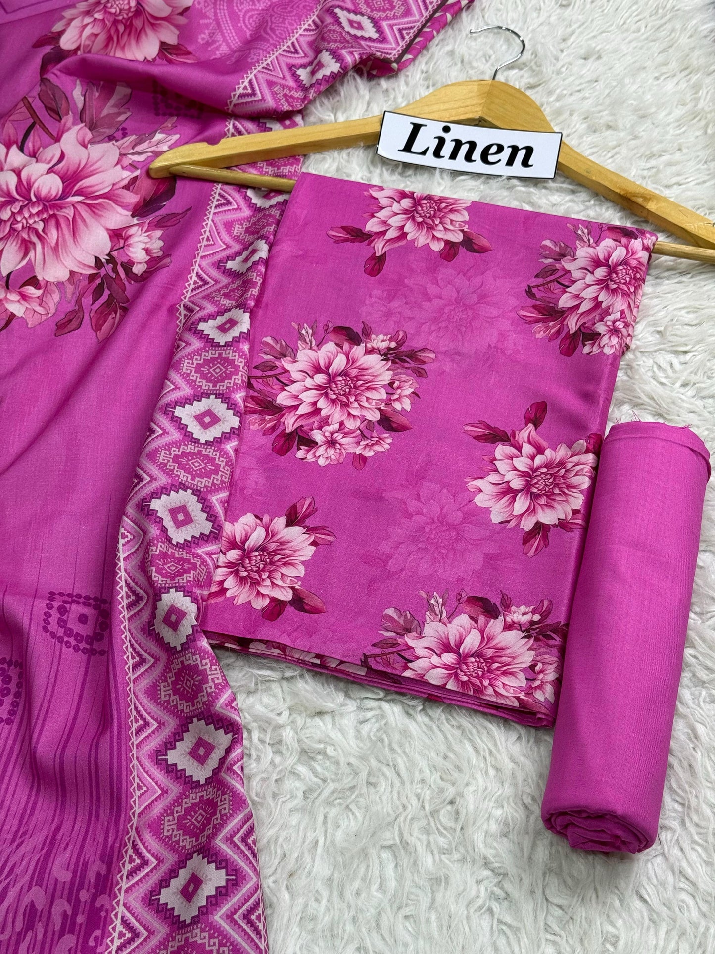 ALKARAM LINEN Digital Print 3pc 2025 - D#13
