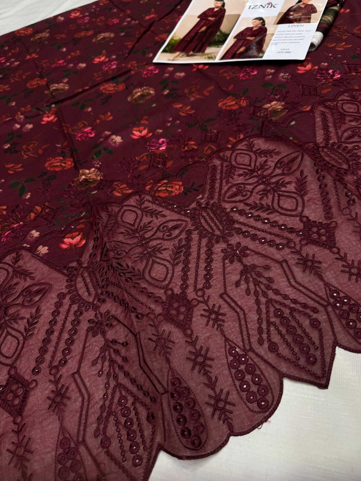 LINEN 72/72 3pc Full Embroidered - 003DPAAK66408